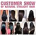 JVH Virgin Brazilian Straight Human Hair 1 Bundle Unprocessed Brazilian Virgin Hair Weave Bundles Natural Black (10