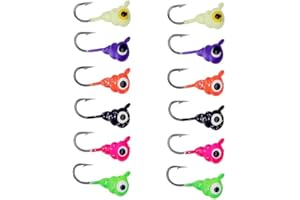LAXYGO Ice Fishing Jigs Fishing Bait Jigging Lures Kit Winter Metal Lures