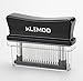 KLEMOO Meat Tenderizer Tool - 48 Ultra Sharp Needle Stainless Steel Blades Kitchen Tool for Chicken, Steak, Beef, Pork, Fish, Make a Difference in Tenderness (Black)