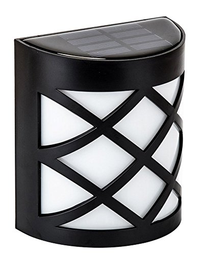MaxBrite Solar Accent Light for Outdoor Patio, Garden, Fence Wall, or Yard Decoration, Warm White, Elegant Design