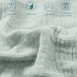 SE SOFTEXLY Cotton Muslin Blankets 4-Layer Linen