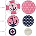 Big Dot of Happiness Ahoy - Nautical Girl - Baby Shower or Birthday Party Giant Circle Confetti - Party Decorations - Large Confetti 27 Count