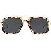 willochra Trendy Metal Frame Square Pilot Sunglasses Men Women Vintage Rectangular Metal Frame Shades Eye Glasses F27