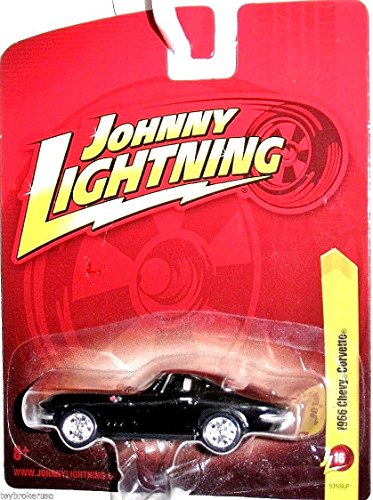Johnny Lightning R16 1966 Chevy Corvette Black