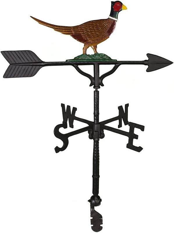 Weathervanes - Montague Metal Products 32-Inch Weathervane with Color Pheasant Ornament