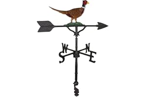 Montague Metal Products 32-Inch Weathervane with Color Pheasant Ornament