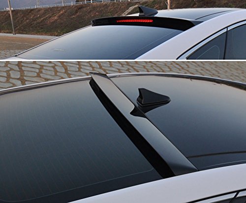 Automotiveapple Sell, DALLIZA Rear Roof Spoiler Painted 1-pc for 2015 Hyundai Genesis Sedan (YB6 - Onix Black)