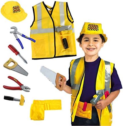OUBEI Kids Role Play Costume Set Leaning Pretend Halloween Costume and Assessories,3-7 Years