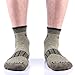 YingDi Copper Socks Moisture Wicking Anti-microbial Ankle Sport Socks Size L Black Pack of 2 pairs
