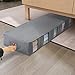 Lifewit Large Capacity Under Bed Storage Bag with 5 Clear Window for Clothing, Shoes, Blankets, Clothes, Sweaters, Grey
