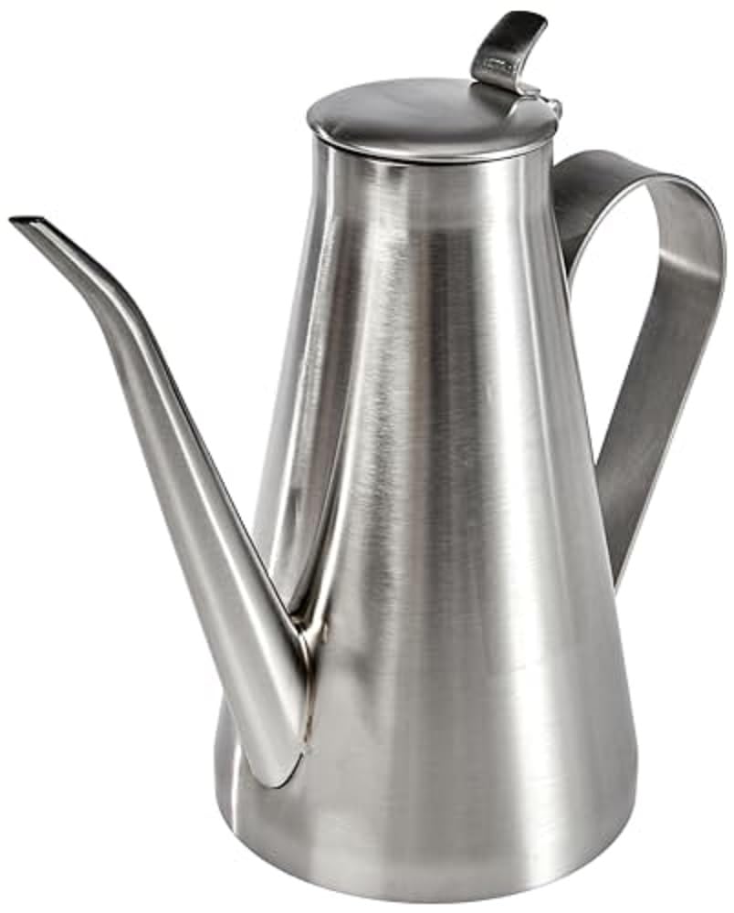 Braisogona Professional Stainless Steel Oil Server, 0.75 L, Silver