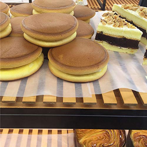 500 Count, Cookie Baking Sheets, Premium Parchment Paper Baking Sheets for Baking Cakes, Cooking, Cookies, Pastries, Non-Stick & Not Curl & Not Burn & Non-Toxic(White, 12" X 16")