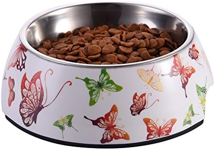 WIDEN Bowl for Pet Dog Cat Supplies with Removable Melamine Stainless Steel
