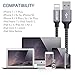 iPhone Charger, ASUMI Lightning to USB Cable (3ft 6ft 10ft) Extra Long Nylon Braided High Speed Charging Cord Data Syncing Cord Phones Connector of iPhone X/8/7/6/6S/Plus/5/5S/5C/ES/iPad (Gray)