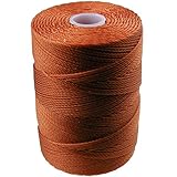 C-LON Fine Weight Bead Cord, Light Copper - 0.4mm, 136 Yard Spool