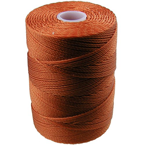 C-LON Fine Weight Bead Cord, Light Copper - 0.4mm, 136 Yard Spool