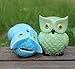 ZCHING Cute Owl Ceramic Piggy Bank Personalized Money Saving Bank for Kids Girls Nursery Gift Decor