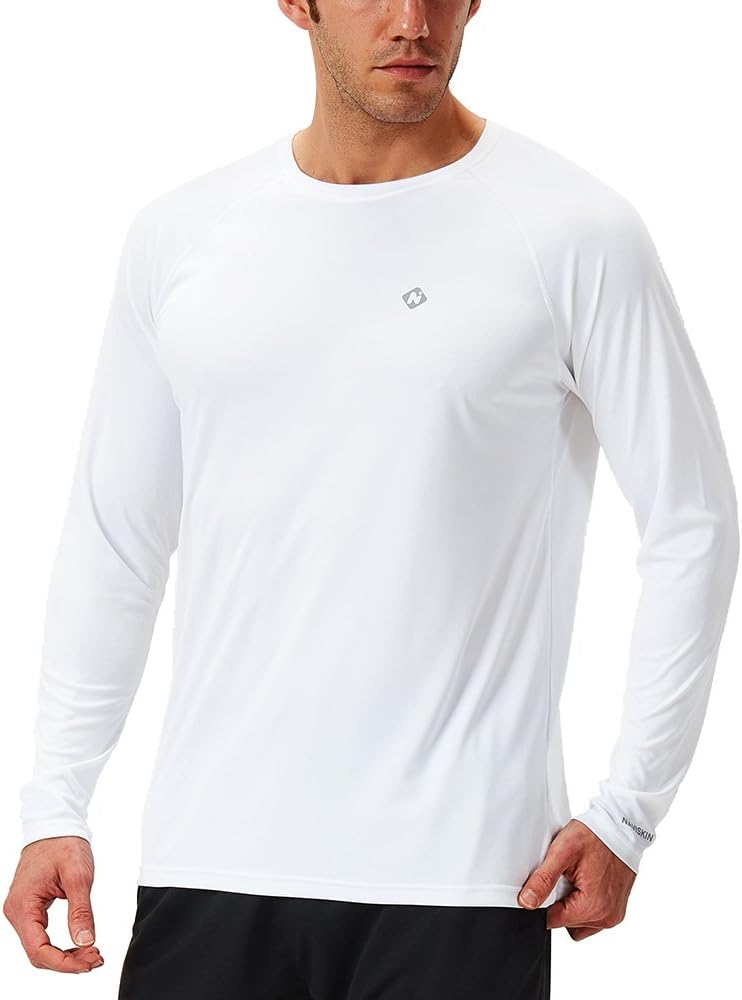 NAVISKINMen's Sun Protection UPF 50+ UV Outdoor Long Sleeve T-Shirt