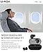 U-ROK Bluetooth 5.0 Wireless Earbuds with 500mAh Charging Case, Touch Control Sports Earphones in-Ear IPX5 Waterproof HD Stereo Sweatproof Headphones with Built-in Mic for Gym and Running (Black)