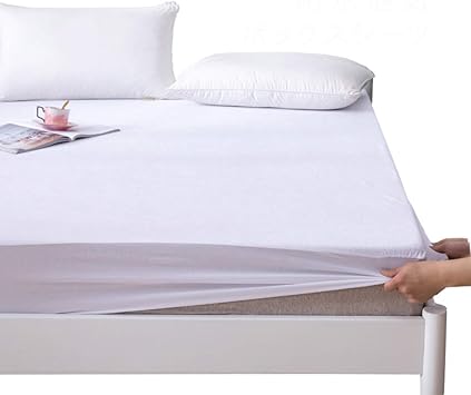 Amazon ボックスシーツ 防水 クイーン シーツ タオル地 綿100 マチ部分約30cm おねしょ 介護シーツ キッズ ジュニア用寝具 全周ゴム付き ベッドシーツ マットレスカバー ベッドカバー 敷き布団カバー 毛玉なし 縮まない 抗菌防臭 防ダニ 吸汗 速乾 丸洗い可能