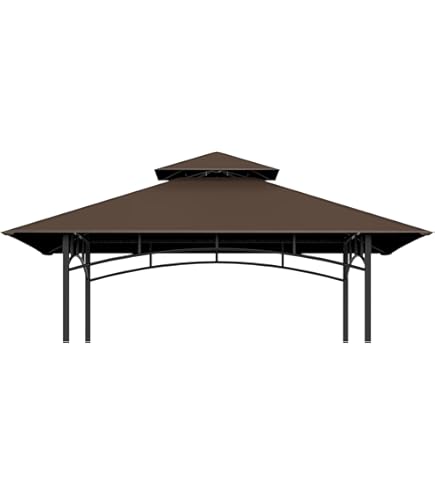 Garden Winds Ersatzdach Für Lakewood Pavillon – RipLock 350, Beige, Wasserabweisend & Feuerhemmend