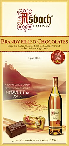 RCP Asbach Pralinen Zarte Fläschchen mit Kruste – 1 x 250 g – Zartbitter-Schokolade mit Asbach Füllung – Bild 2