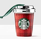 Starbucks 2016 Red Plaid Cup Ornament