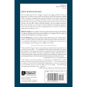 Men Who Manage: Fusions of Feeling and Theory in Administration