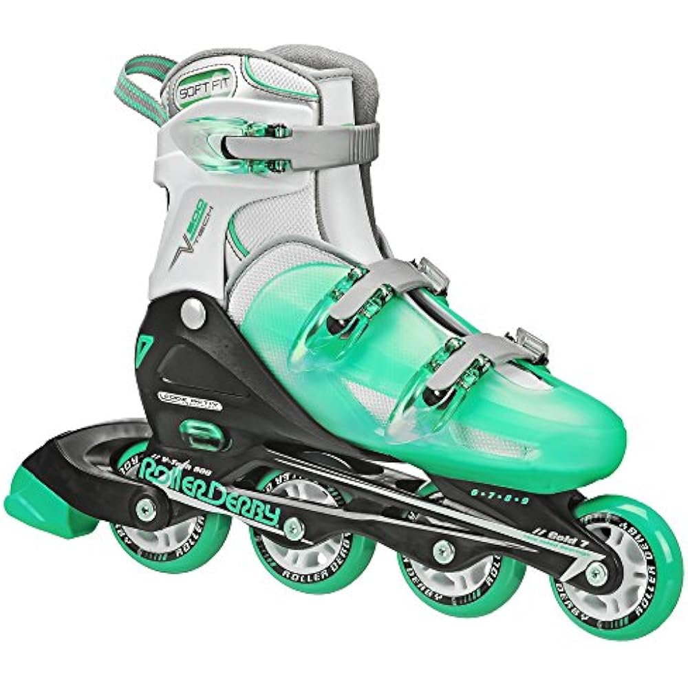 Roller Derby Inline Skates Women&39s VTech 500 Button Adjustable