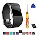 hellosy Replacement Large Strap Band for Fitbit Surge Watch Fitness Tracker WatchBand Wrist Band Wristband Top Quality TPU Accessories with Tools