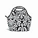 BUILT NY Gourmet Getaway Neoprene Lunch Tote, Damask Black & White
