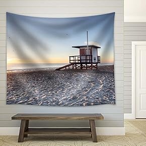 Cocoa Beach, Florida - Fabric Tapestry, Home Decor - 51x60 inches