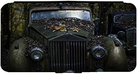 Image Of Classic Vintage Rotting Rolls Royce Car Samsung Galaxy S7 Edge Leather Flip Phone Case