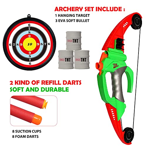 NextX Bow and Arrow Set Foam Bow Archery Set for Kids with Target