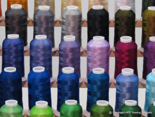 ThreadNanny New Brother 63 Colors Embroidery Thread Set 1100yards 40wt Polyester Threads from