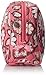 Vera Bradley Women's Cotton Large Zip Cosmetic Makeup Organizer Bag, Blush Pink, One Size