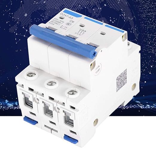 AC 400V 3 Pole Circuit Breaker MCB Safety Breaker DZ47-63 (6A)