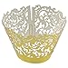 50pcs Gold Muffin Cup Cake Wrapper Case Trays Party Liner Decoration