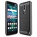 Sucnakp for Nokia 3.1 Plus Case(US Version) TPU Shock Absorption Cell Phone Cases Technology Raised Bezels Protective Cover for Nokia 3.1+ Case（Black）