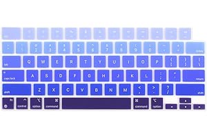 ProElife Keyboard Cover Skin for 2026-2022 MacBook Air 13.6 inch 15.3 inch M5 M4 M3 M2 Chip A3448 A3449 A3240 A2681 U.S Enter