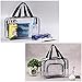 Pretty See Clear PVC Cosmetic Bags Makeup Bags Waterproof Travel Toiletry Cases Storage Bag with Zipper and Handle, Set of 3
