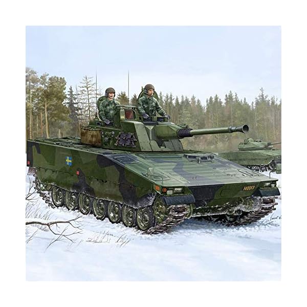 XHH Panzer Militär Panzer Panzer Puzzle Modell Kits, 1/35 Maßstab WWII schwedischen CV90-40Tank Puzzle Modell… – Bild 3