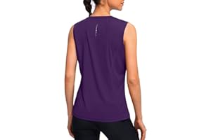 YYV Women's Workout Tank Tops Lightweight Sleeveless Shirts for Women Loose Fit Tops for Athletic Running Tennis Yoga