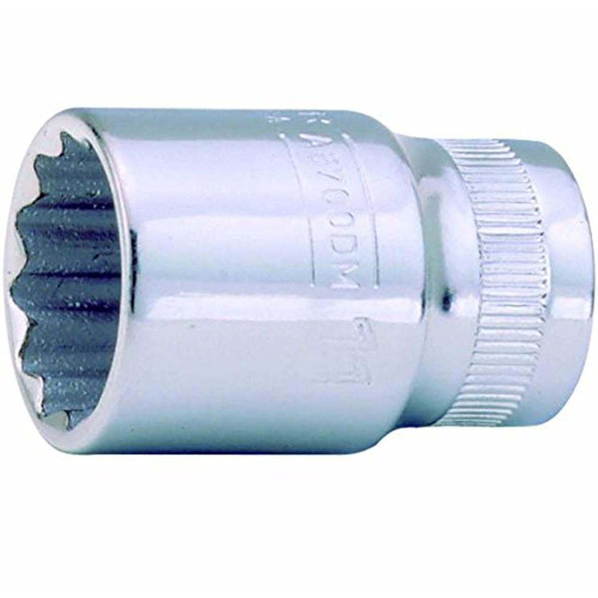 Bahco A7400DZ-17/32 Thin-Walled 3/8-Inch Bi-Hex Standard Length Socket, Silver, 17/32-Inch