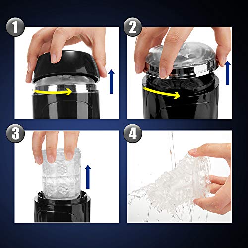 Automatischer Masturbator Cup für Männer Elektrische Masturbieren Mann mit extrem Motor Sexspielzeug für Männer mit Teleskop- und Rotationsmodi Oral sex Geschenk Blowjob Penis Stimulator mit 3 Stimmen