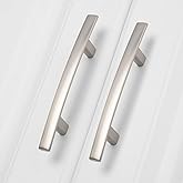 homdiy 20 Pack Solid Zinc Alloy Cabinet Handles, 3 Inch Hole Center Cabinet Pulls, Brushed Nickel Arch Drawer Pulls Modern Ha