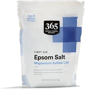 365 by Whole Foods Market, First Aid Epsom Salt, Magnesium Sulfate USP, 96 Ounce