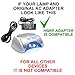 HQRP 12V AC Adapter for Harmony GELISH 18G LED LAMP Light Power Supply Cord Adaptor Acrylic Gel Nail LED-36W12V3A 27/13 2713 27113 LED Nail Lamp Soak-Off Gel Polish Gel Light + Euro Plug Adapter