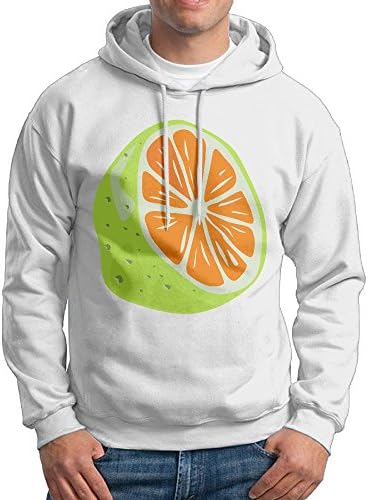 Shuiquwe Cute Lemon Men's Sports Hoodies S White