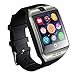 JZORI Q18 Bluetooth Smart Watch Touchscreen with Camera Unlocked Watch Cell Phone with Sim Card Slot Smart Wrist Watch Smartwatch Phone for Android Samsung iOS iPhone 7 Plus 6S (Silver)